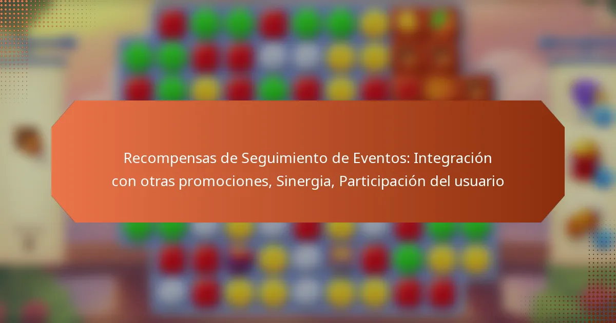 Recompensas de Seguimiento de Eventos: Integración con otras promociones, Sinergia, Participación del usuario