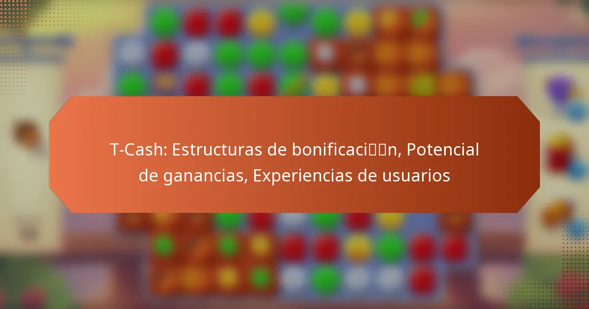 T-Cash: Estructuras de bonificación, Potencial de ganancias, Experiencias de usuarios